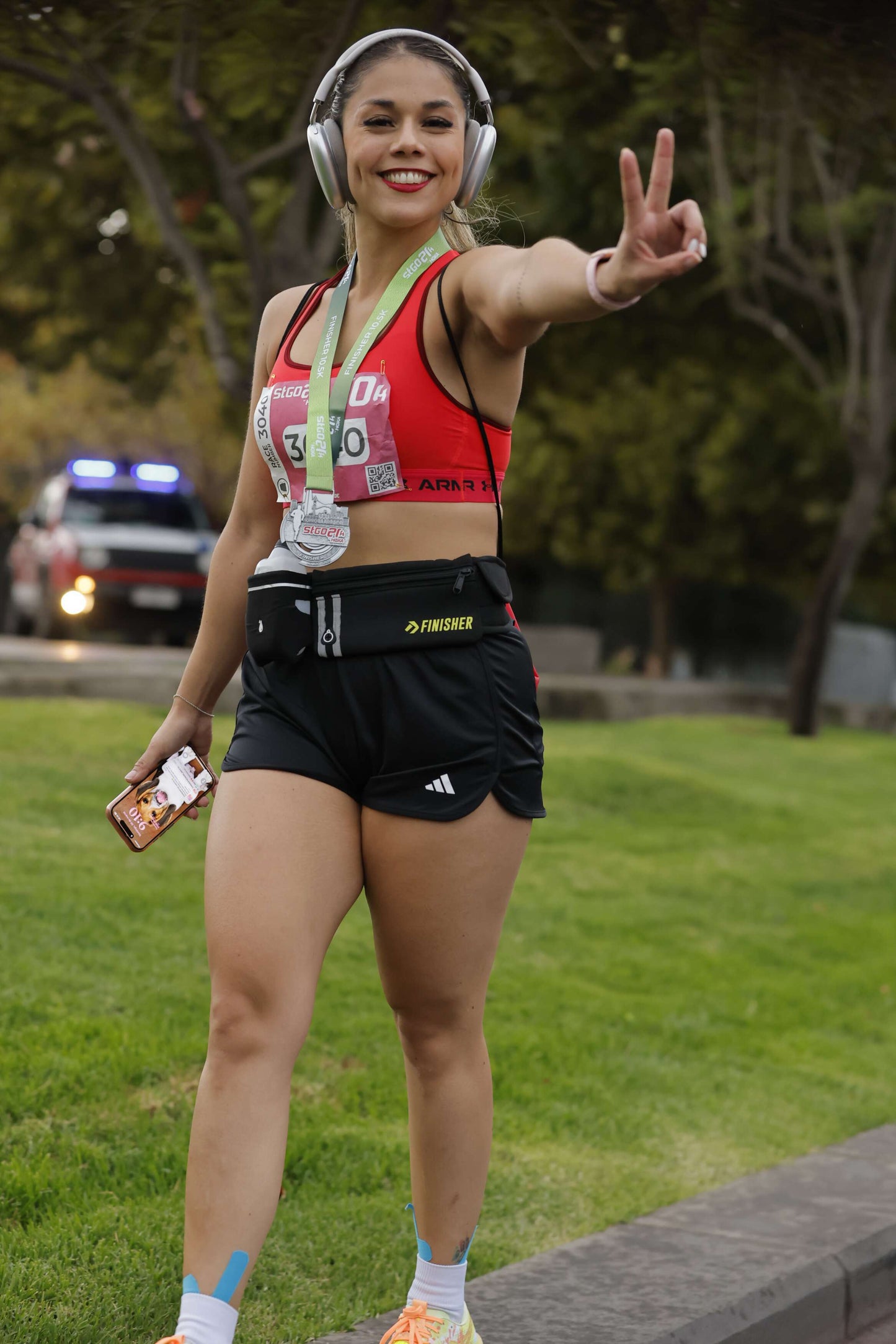 Banano Running con Botella Emil Finisher Negro