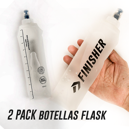 2 PACK Botellas Soft Flask Finisher 500cc