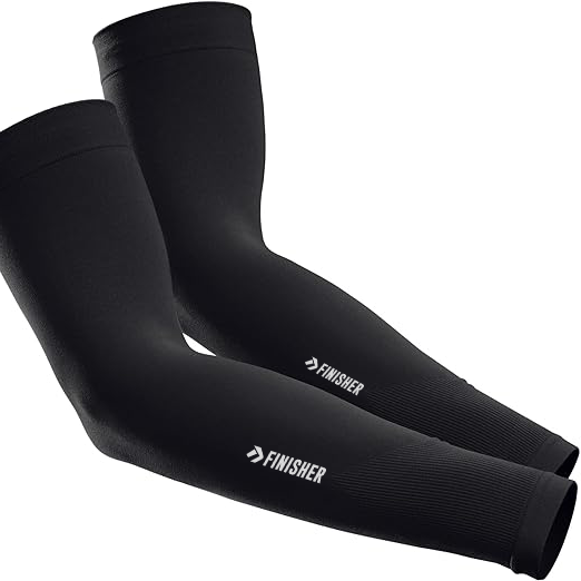 Par de Mangas para Running con WatchSlot y Protección UV Finisher - Negra