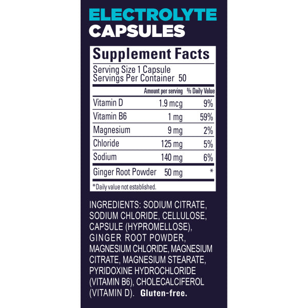 GU - CÁPSULAS DE ELECTROLITOS ROCTANE (50 CÁPSULAS)