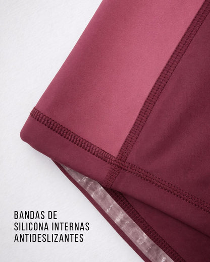 Calza Running Mujer Valencia Burdeo - Finisher