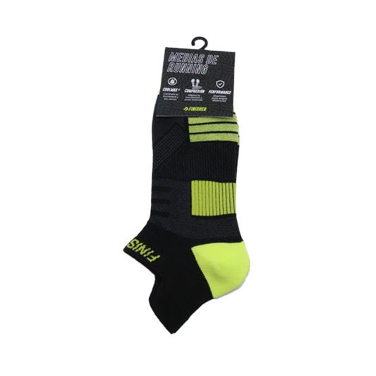 Calcetín de Running con Compresión Finisher Performance – Ankle Negro