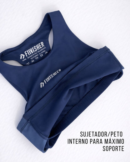 Top Running Mujer Valencia Azul - Finisher