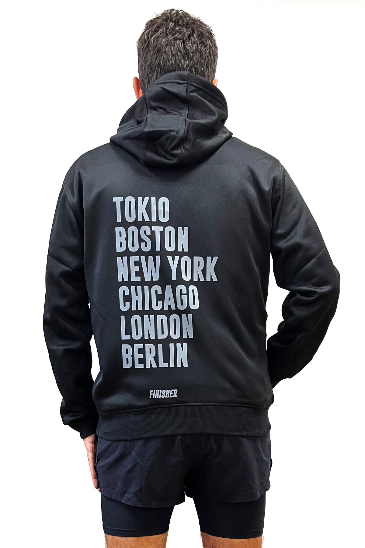 Polerón Hoodie Forrado - "Marathon Majors" - S