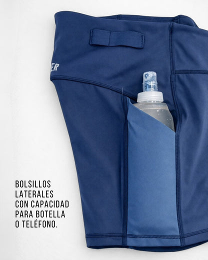 Calza Running Mujer Valencia Azul - Finisher