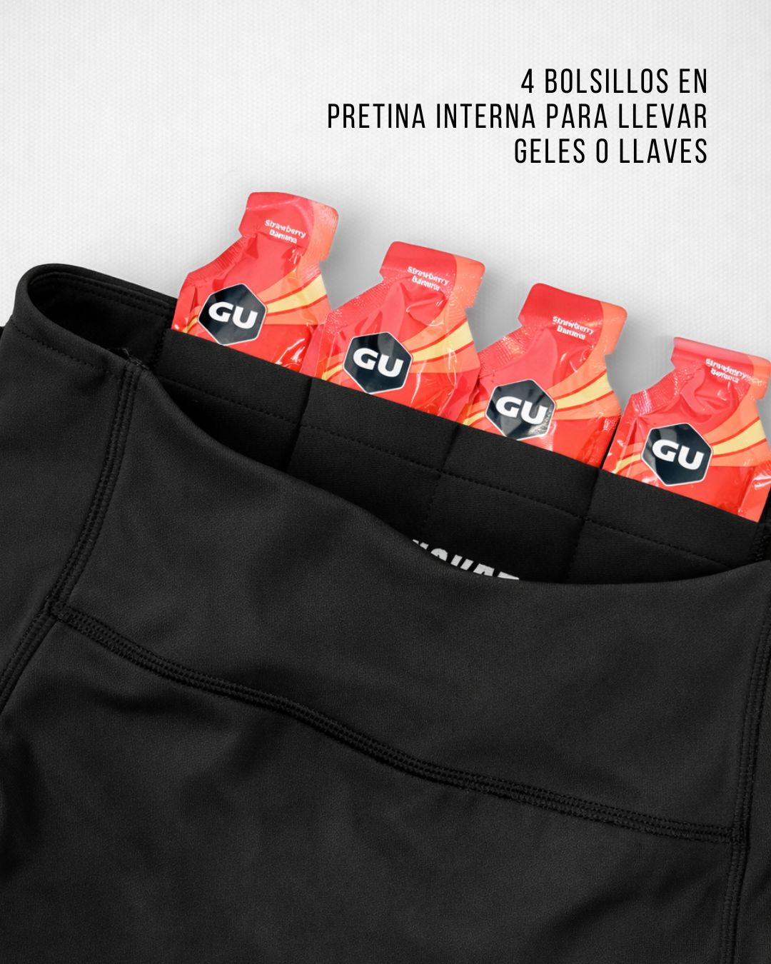 Calza Running Mujer Valencia Negro - Finisher