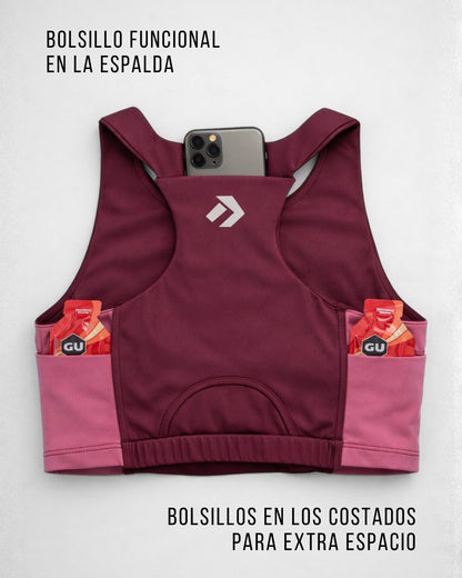 Top Running Mujer Valencia Burdeo - Finisher