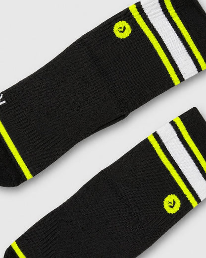 Calcetines de Running Finisher RaceDay Sprinter Lightweight con Compresión – Crew Negro