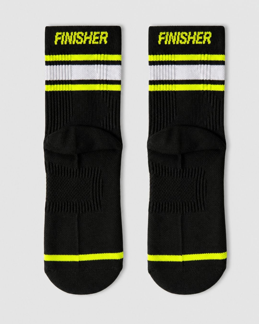 Calcetines de Running Finisher RaceDay Sprinter Lightweight con Compresión – Crew Negro