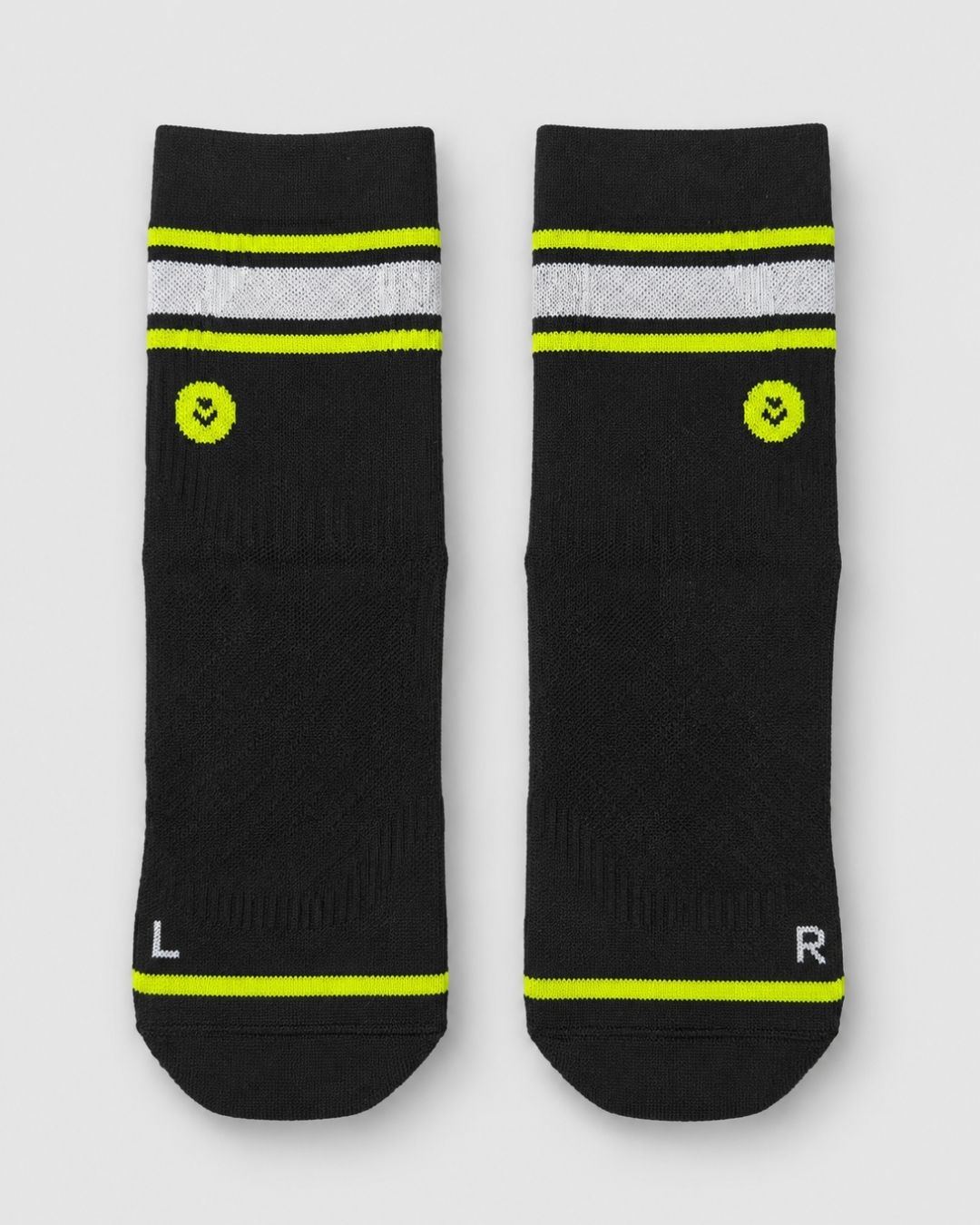 Calcetines de Running Finisher RaceDay Sprinter Lightweight con Compresión – Crew Negro