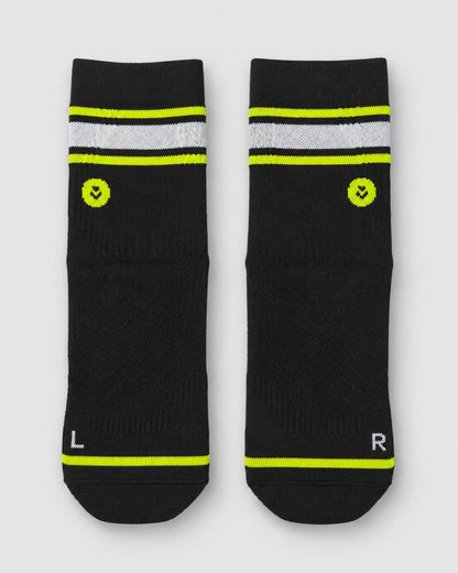 Calcetines de Running Finisher RaceDay Sprinter Lightweight con Compresión – Crew Negro