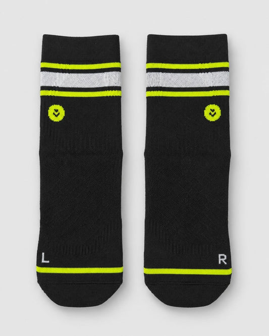 Calcetines de Running Finisher RaceDay Sprinter Lightweight con Compresión – Crew Negro