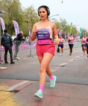 PINK PACE: Headband + Botella Flask 250cc + Banano Eliud Fucsia