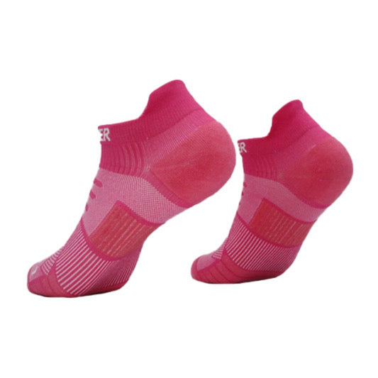 Calcetín de Running con Compresión Finisher Performance – Ankle Fucsia