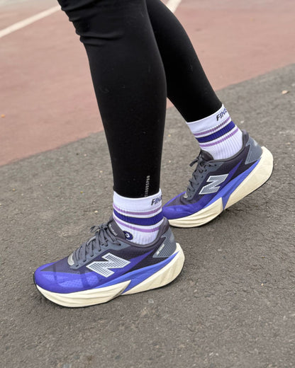 Calcetines de Running Finisher Lightweight con Compresión – Crew Lila