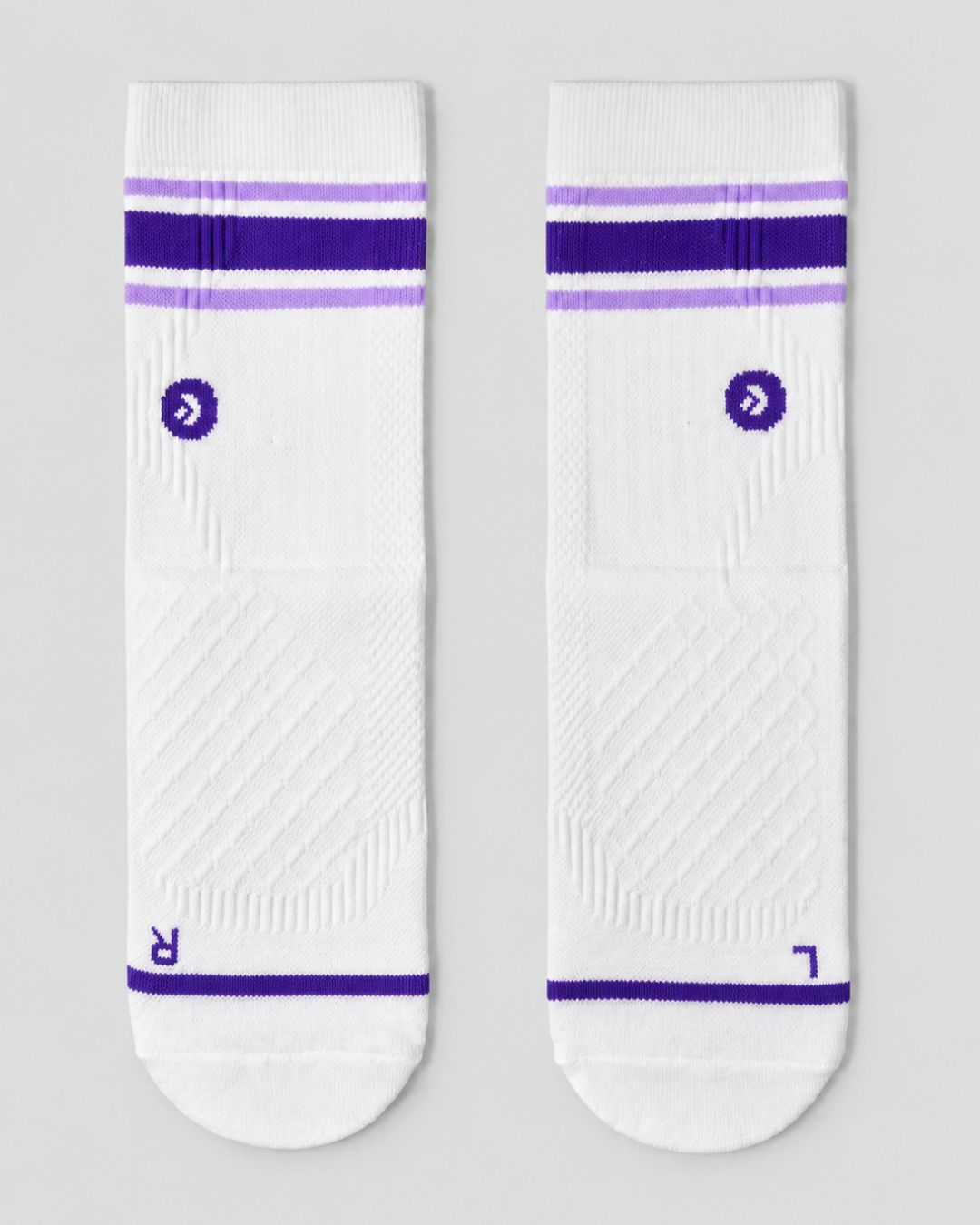 Calcetines de Running Finisher Lightweight con Compresión – Crew Lila