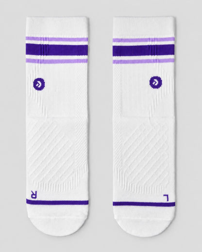 Calcetines de Running Finisher Lightweight con Compresión – Crew Lila