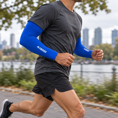 Par de Mangas para Running con Protección UV Finisher - Azul