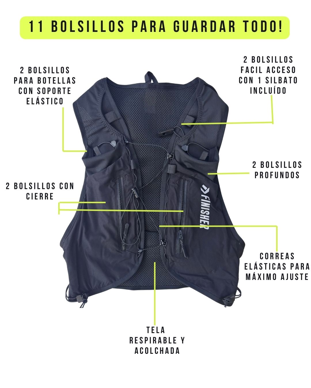 Running Vest de Hidratación Finisher Montblanc – Trail Running
