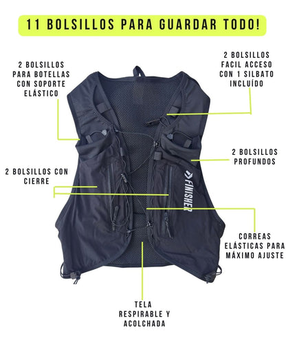 Running Vest de Hidratación Finisher Montblanc – Trail Running