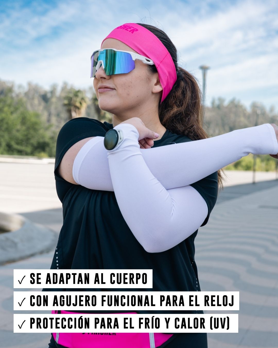 Mangas para Running con WatchSlot y Protección UV Finisher (4 Colores)