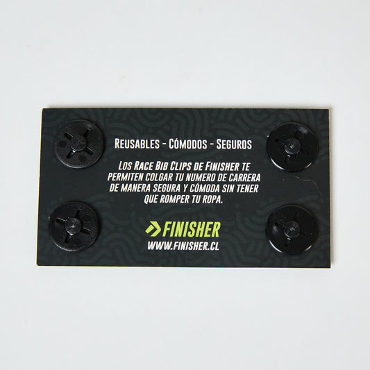 Race Bib Clips Finisher - Sujetadores de Número de Carrera
