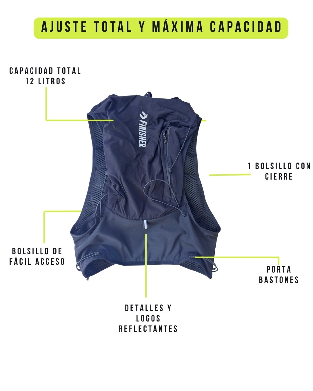 Running Vest de Hidratación Finisher Montblanc – Trail Running