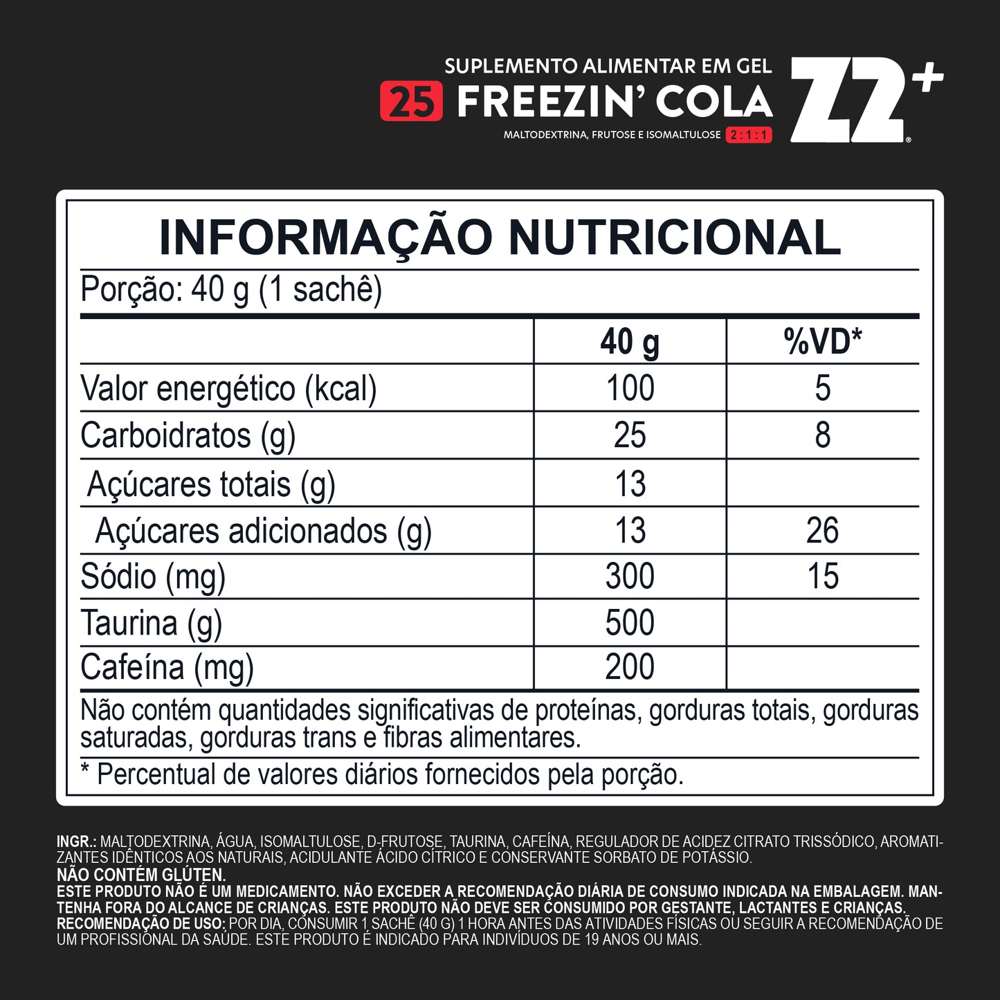 Energy Gel Z2+ Freezin Cola