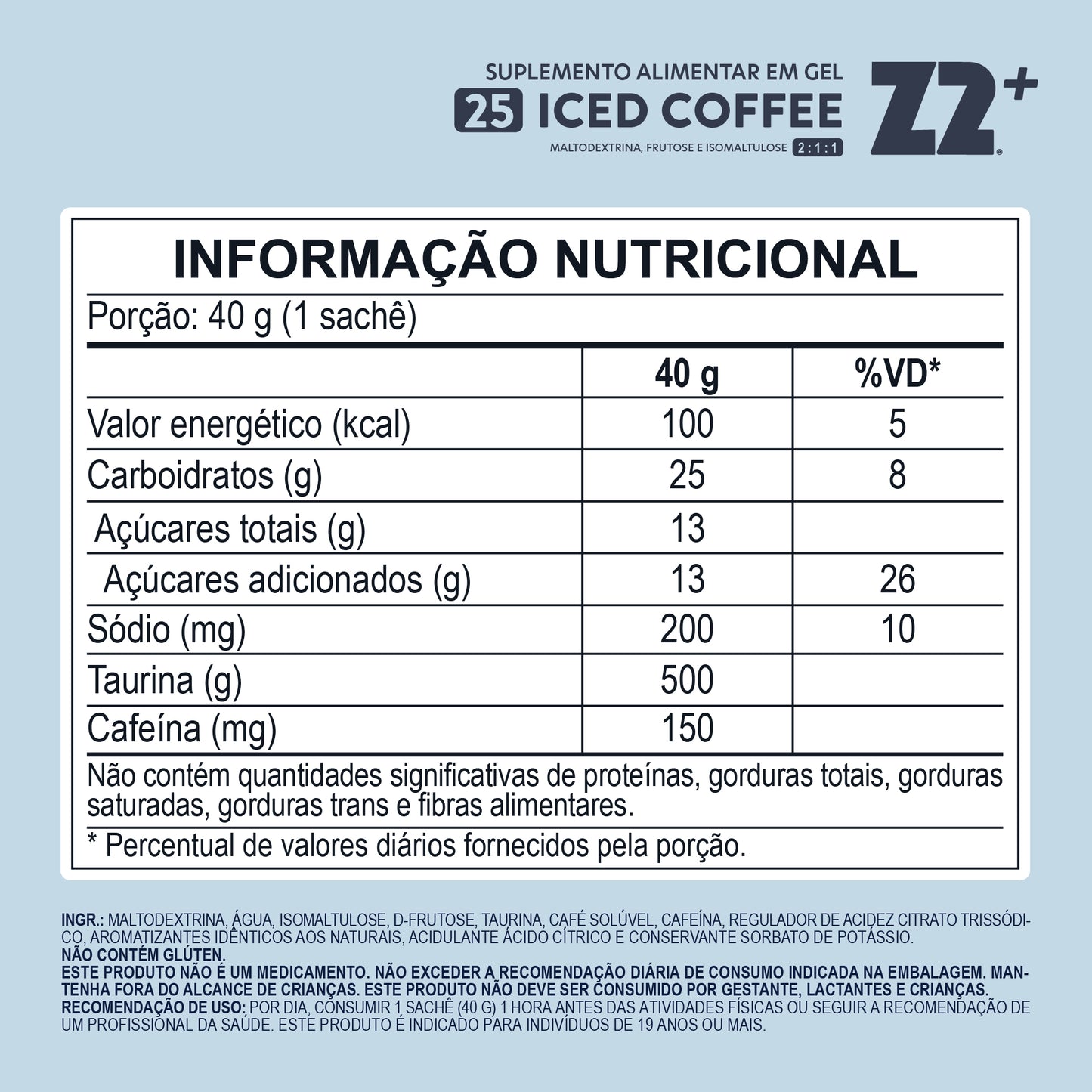 Energy Gel Z2+ Iced Coffee