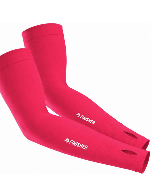 Par de Mangas para Running con WatchSlot y Protección UV Finisher - Fucsia