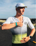 Tri Postural Aero SS Top M WHITE/EVENING PRIMROSE