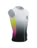 Tri Postural Aero Tank Top M WHITE/SAFETY YELLOW/NEON PINK