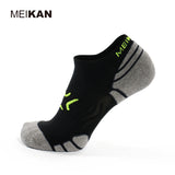 Calcetín MEIKAN Running Coolmax Black/Grey/Neon Men