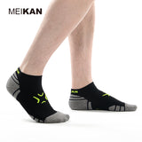 Calcetín MEIKAN Running Coolmax Black/Grey/Neon Men