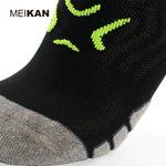 Calcetín MEIKAN Running Coolmax Black/Grey/Neon Men